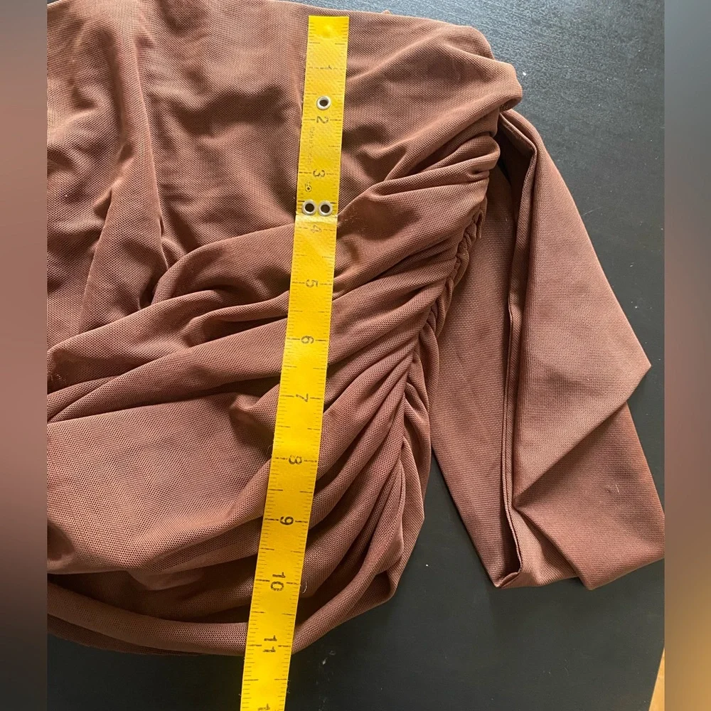 Brown Corset Off The Shoulder Top - Picture 8 of 10